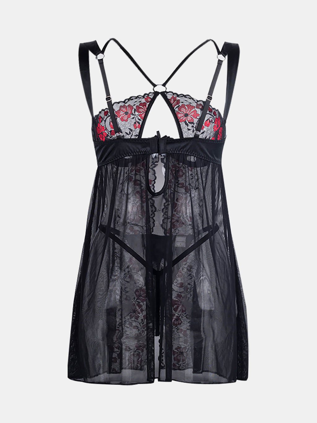 Lace Bathrobe Mesh Nightdress